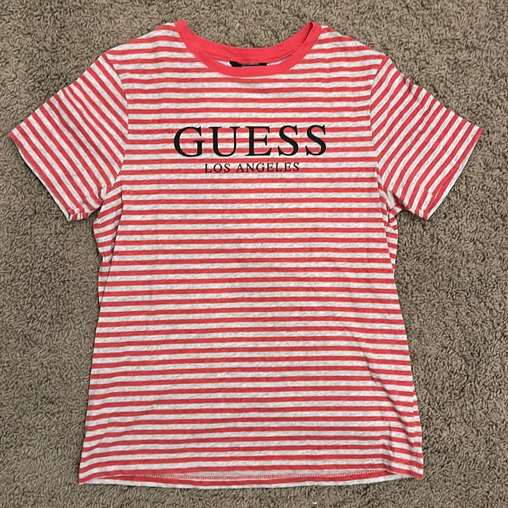 Guess Striped T-shirt Boys Size L 16-18